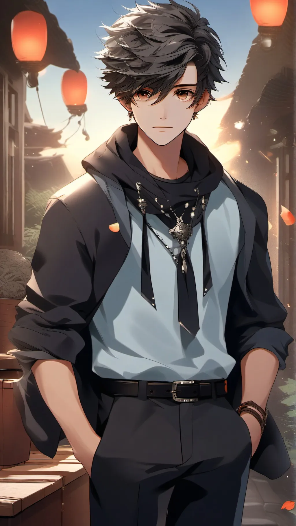 ai character: Blake  background