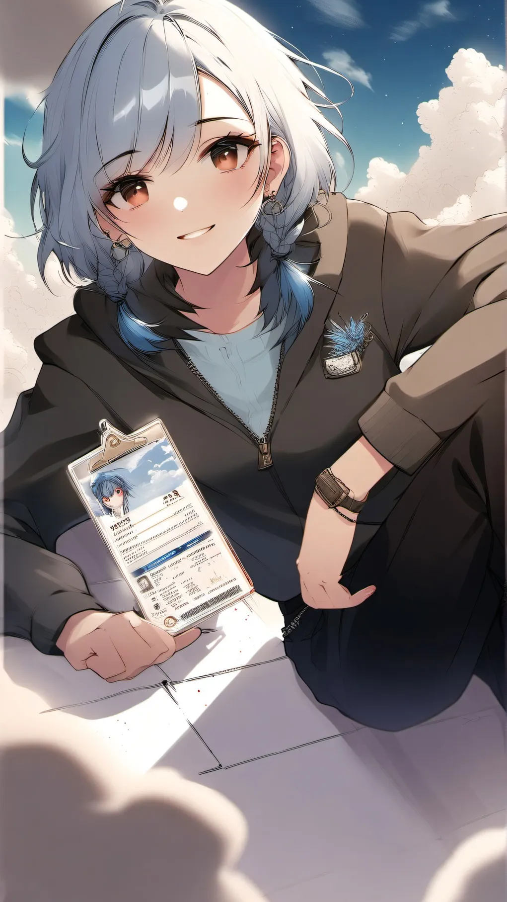 ai character:  Oxygen background