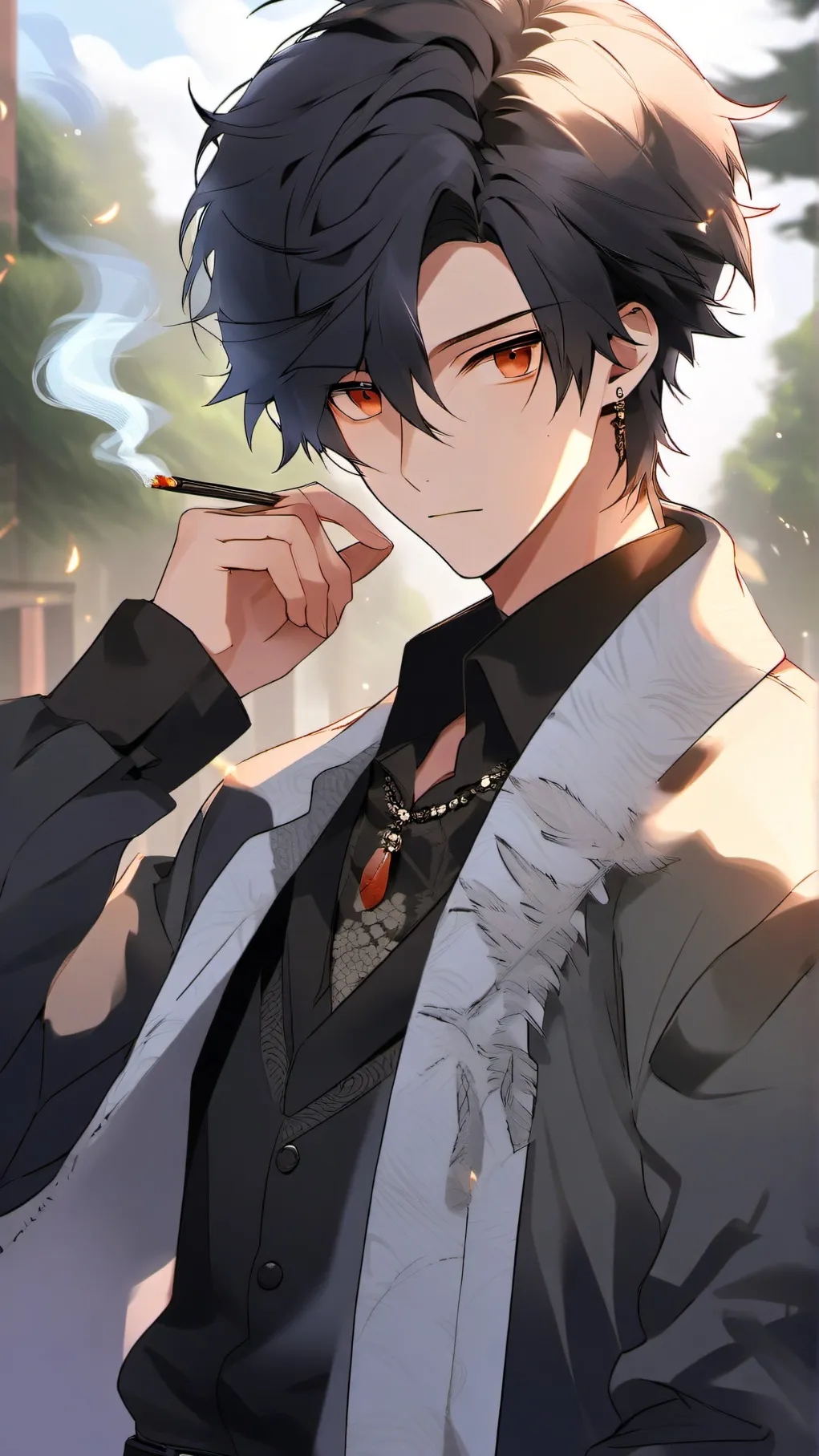 ai character: Carbon background