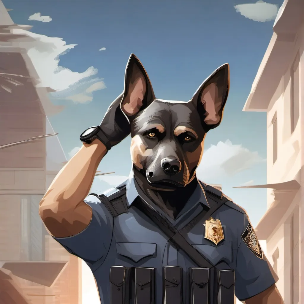 chat with ai character: au dog man horror