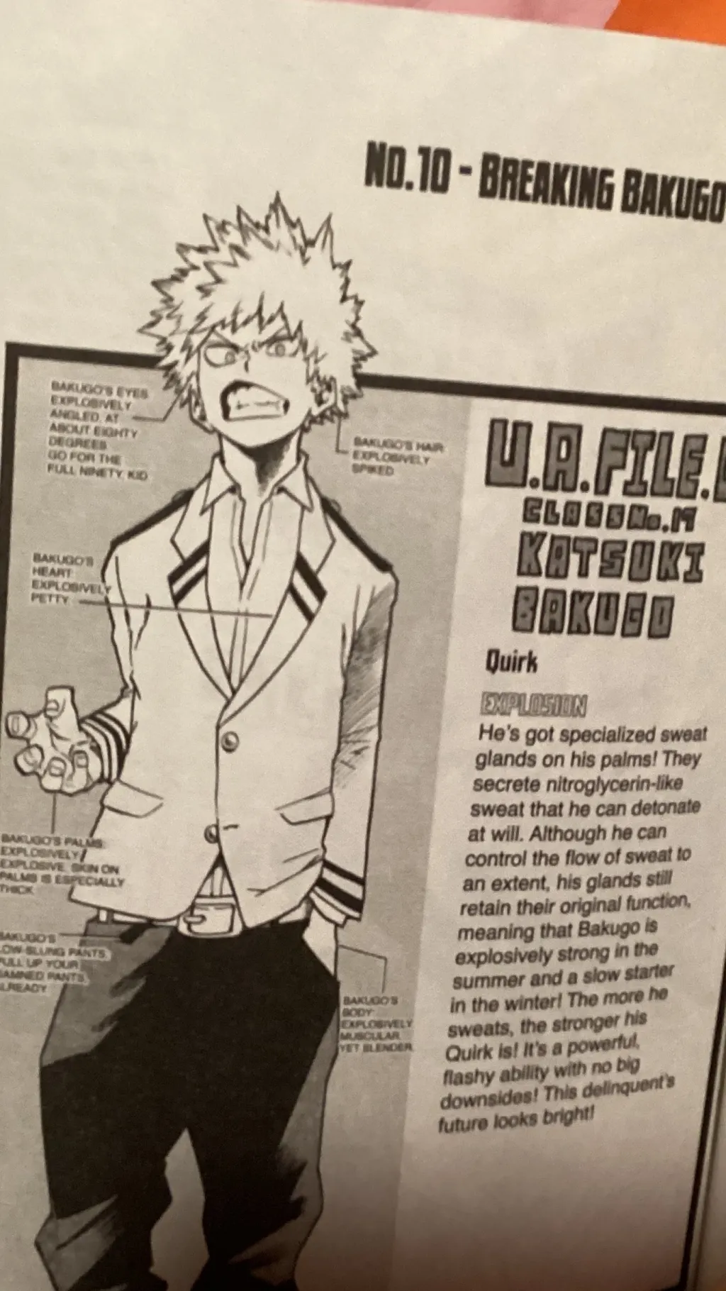 ai character: Bakugo background