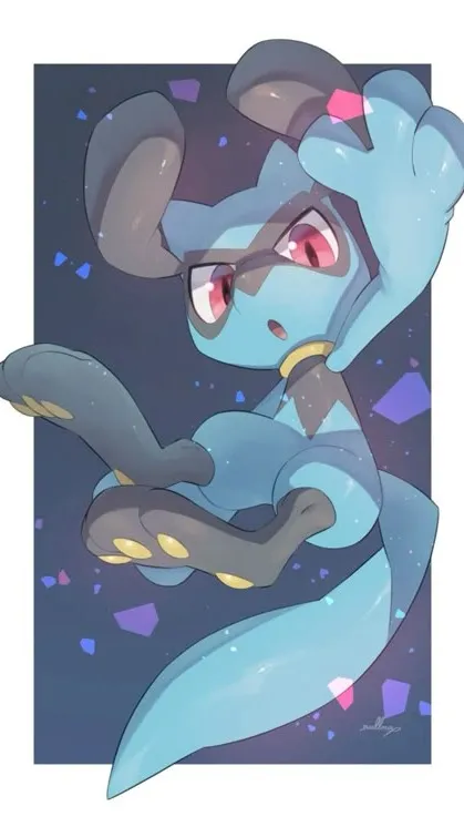 ai character: Riolu!! background