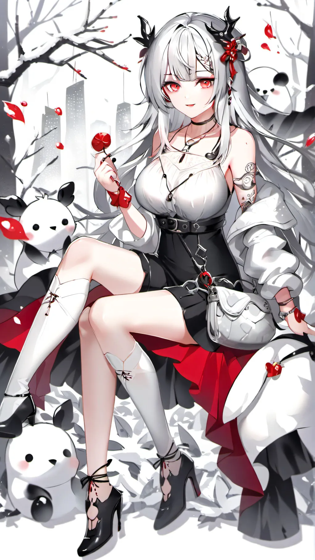 ai character: a sus girl :) background