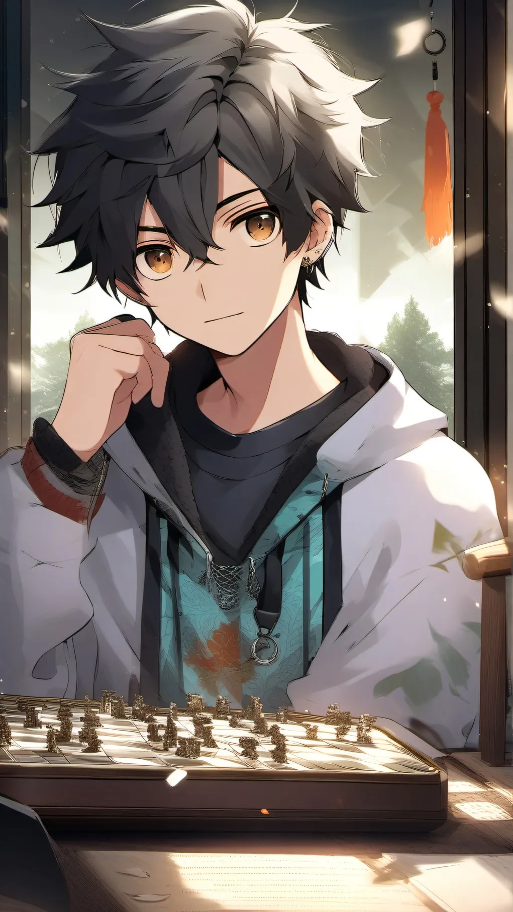 ai character: hugo background