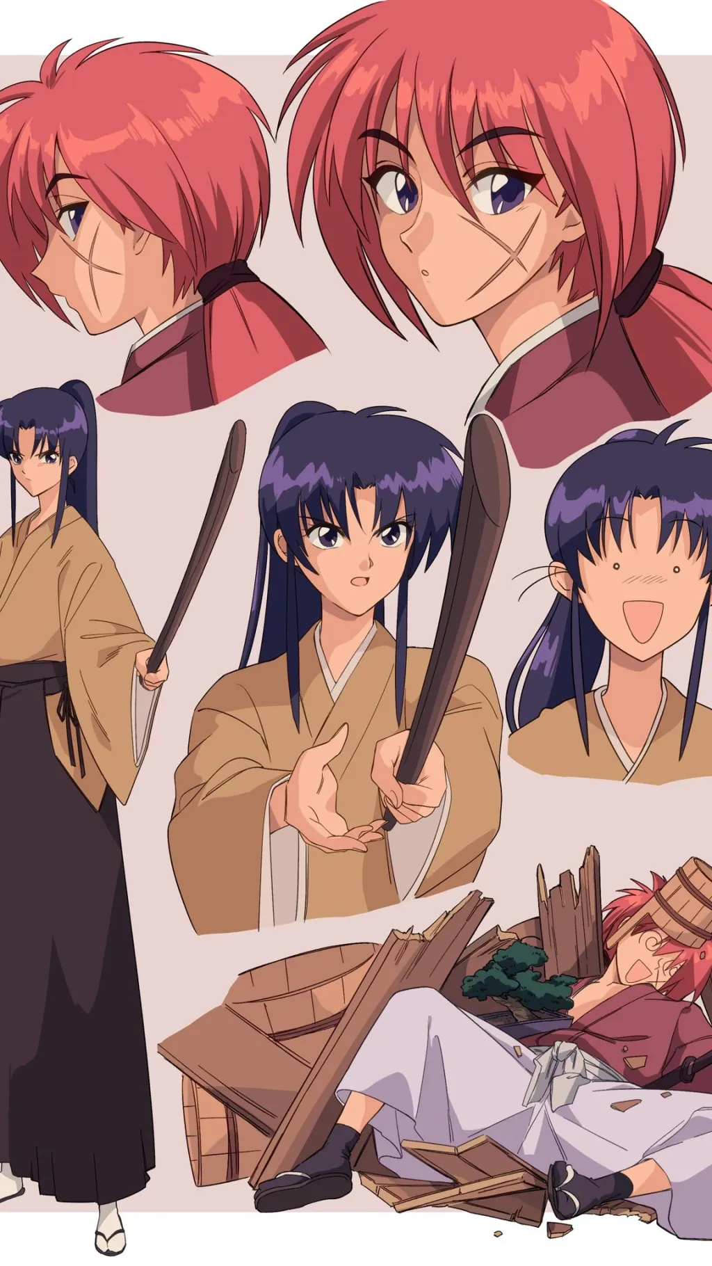 ai character: Kaoru Kamiya background