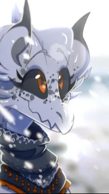 ai character: Snowy  background