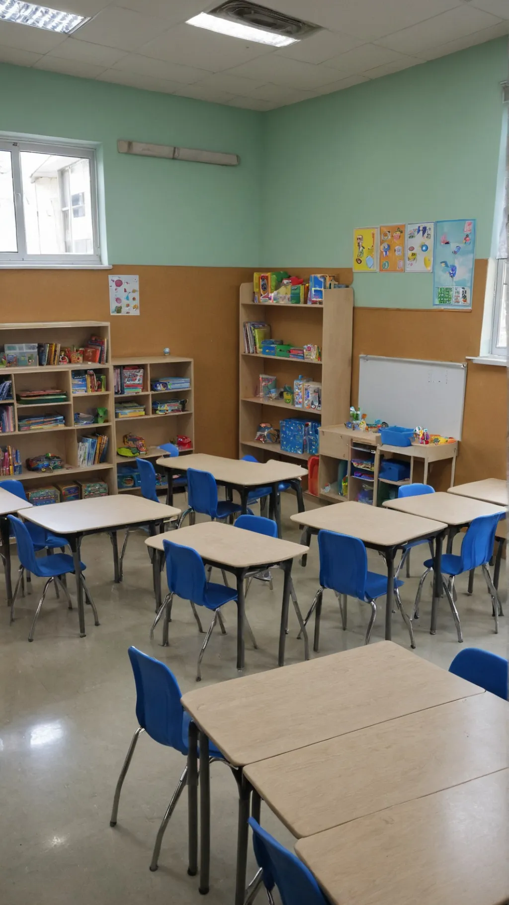 ai character: Kindergarten  background