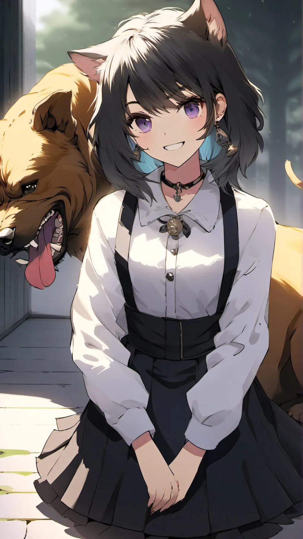 ai character: luna background