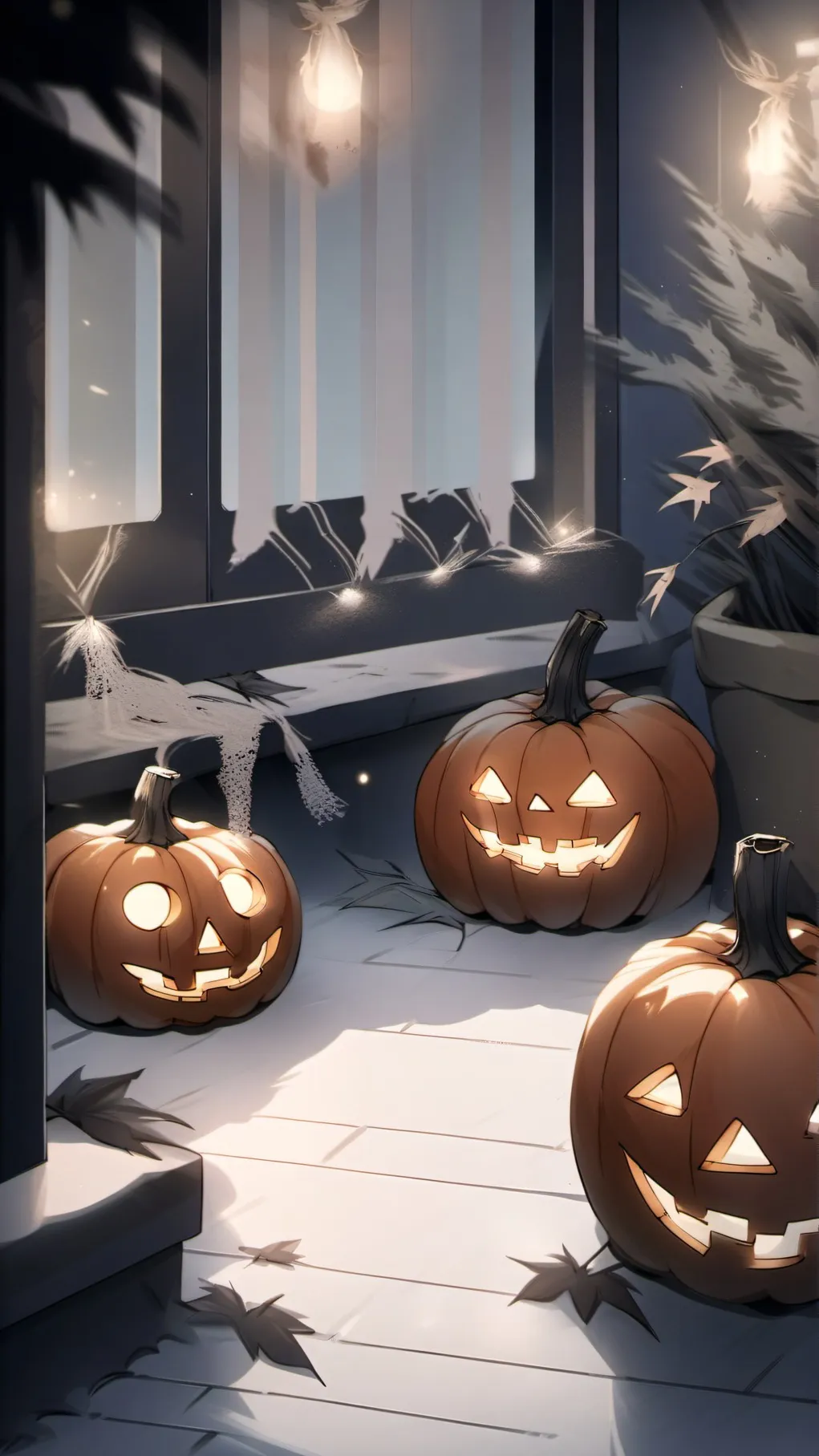 ai character: haloween background