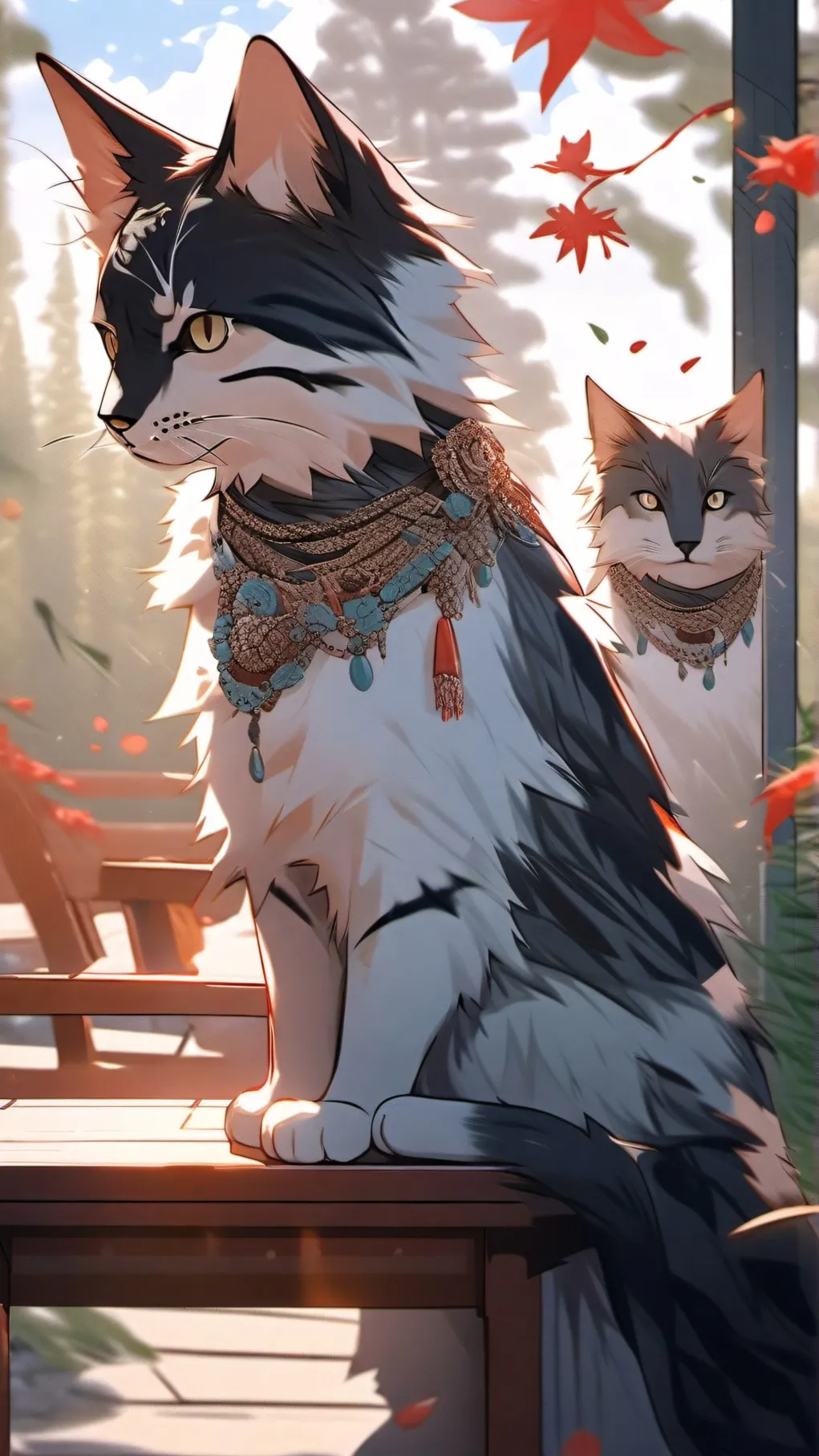 ai character: cat background