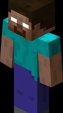 ai character: Herobrine mmincraf background