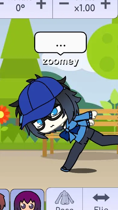ai character: zoomey {my oc} background