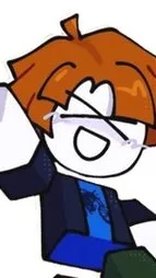 ai character: bacon hair vor background
