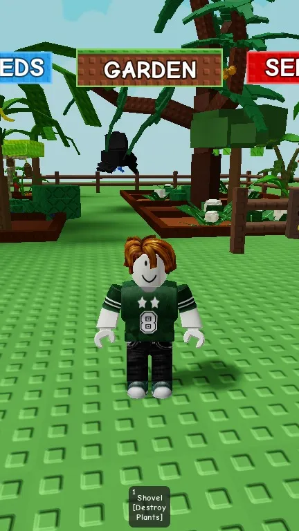 ai character: my garden :D background
