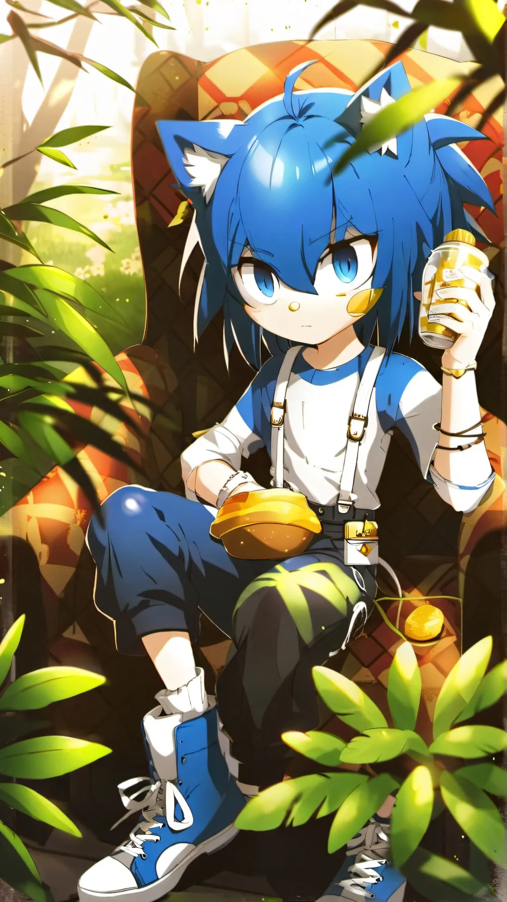 ai character: Sonic and friends. background