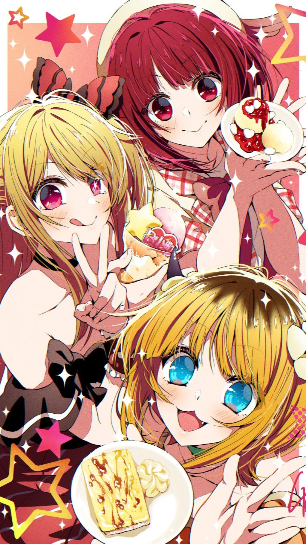 ai character: New B-Komachi!!! background
