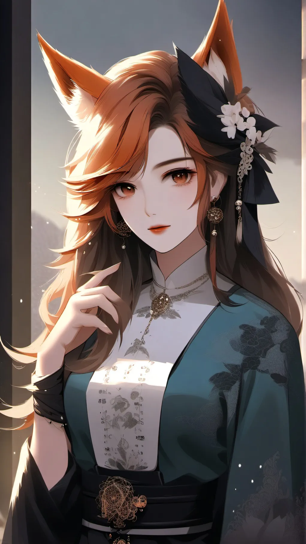 ai character: foxane background