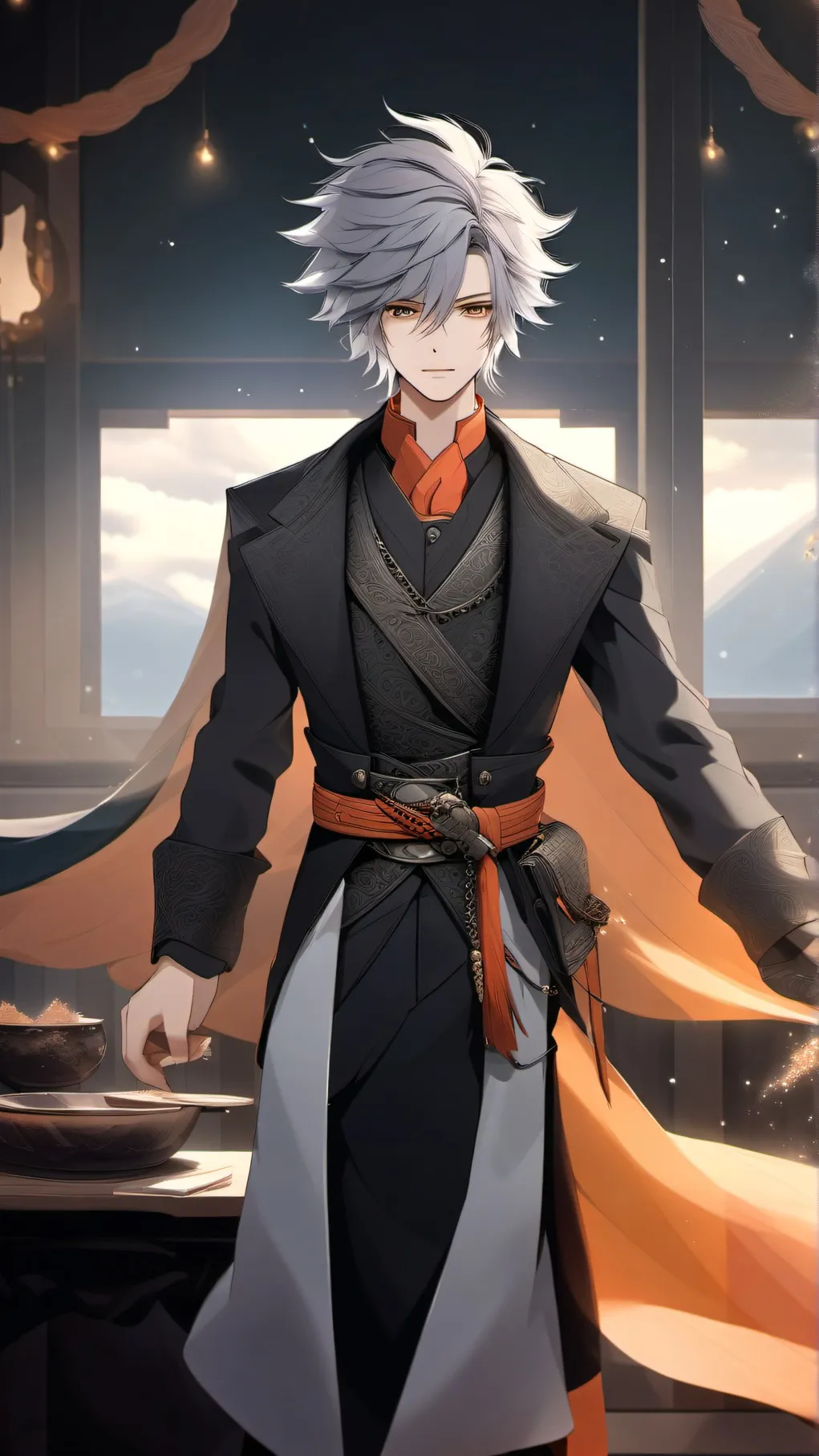 ai character: Sigma boy background