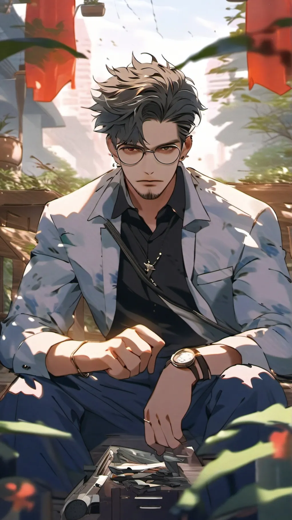 ai character: Easwar background