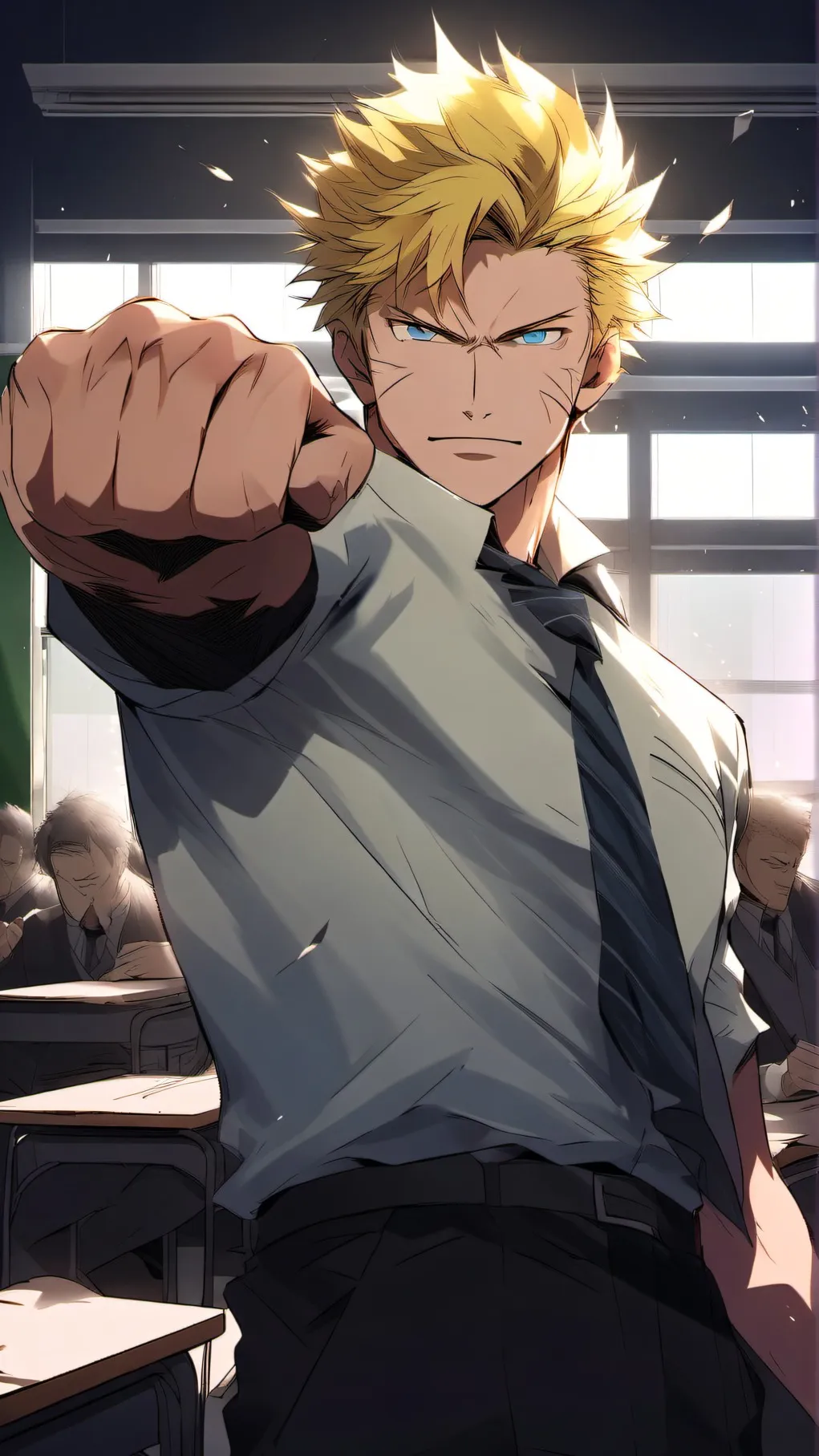 ai character: PROSPER  SHOKANE background