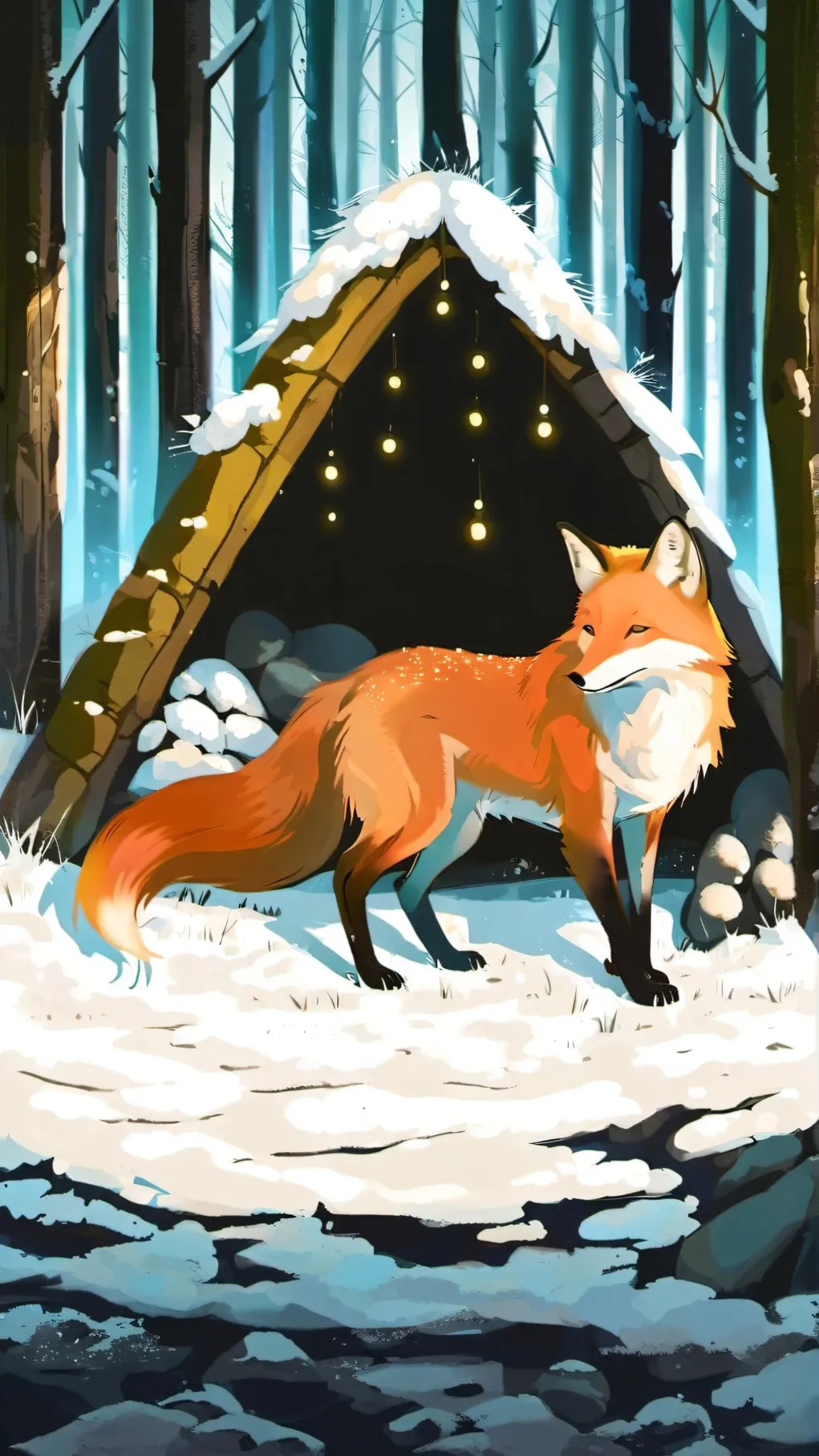 ai character: foxly background