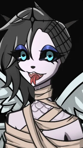 ai character: MY OC (from hazbin background