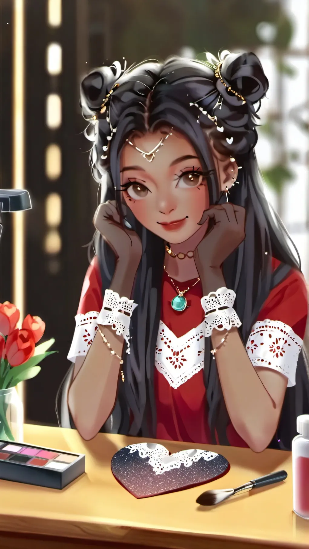 ai character: Dress to impress background