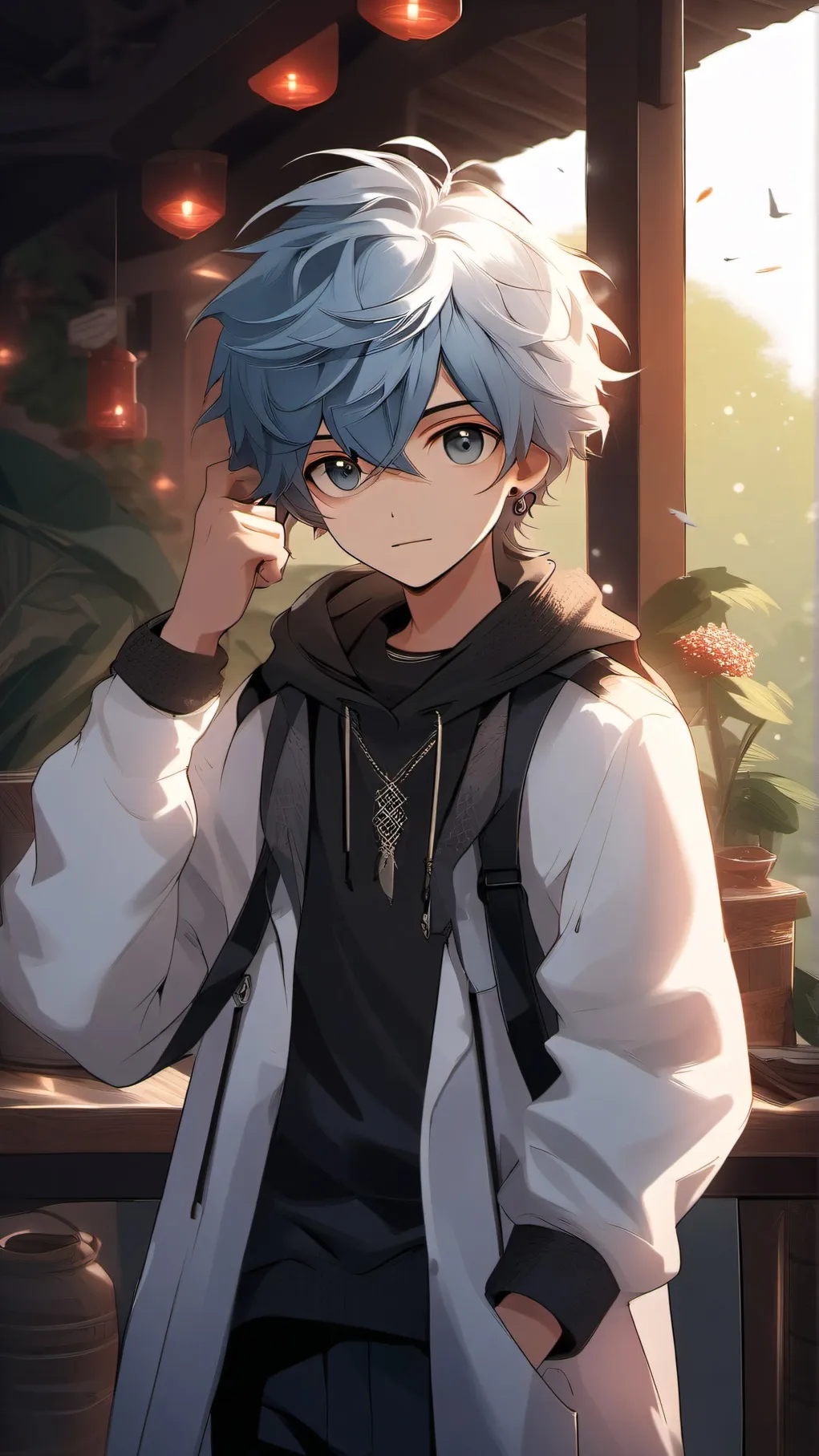 ai character: dakblake background