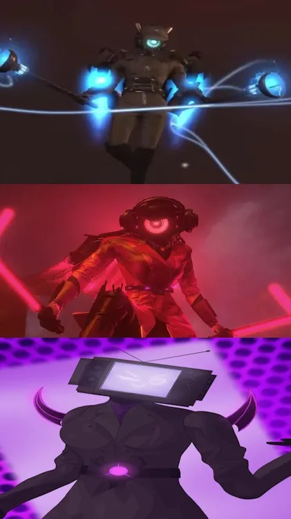 ai character: Upgraded Woman tri background