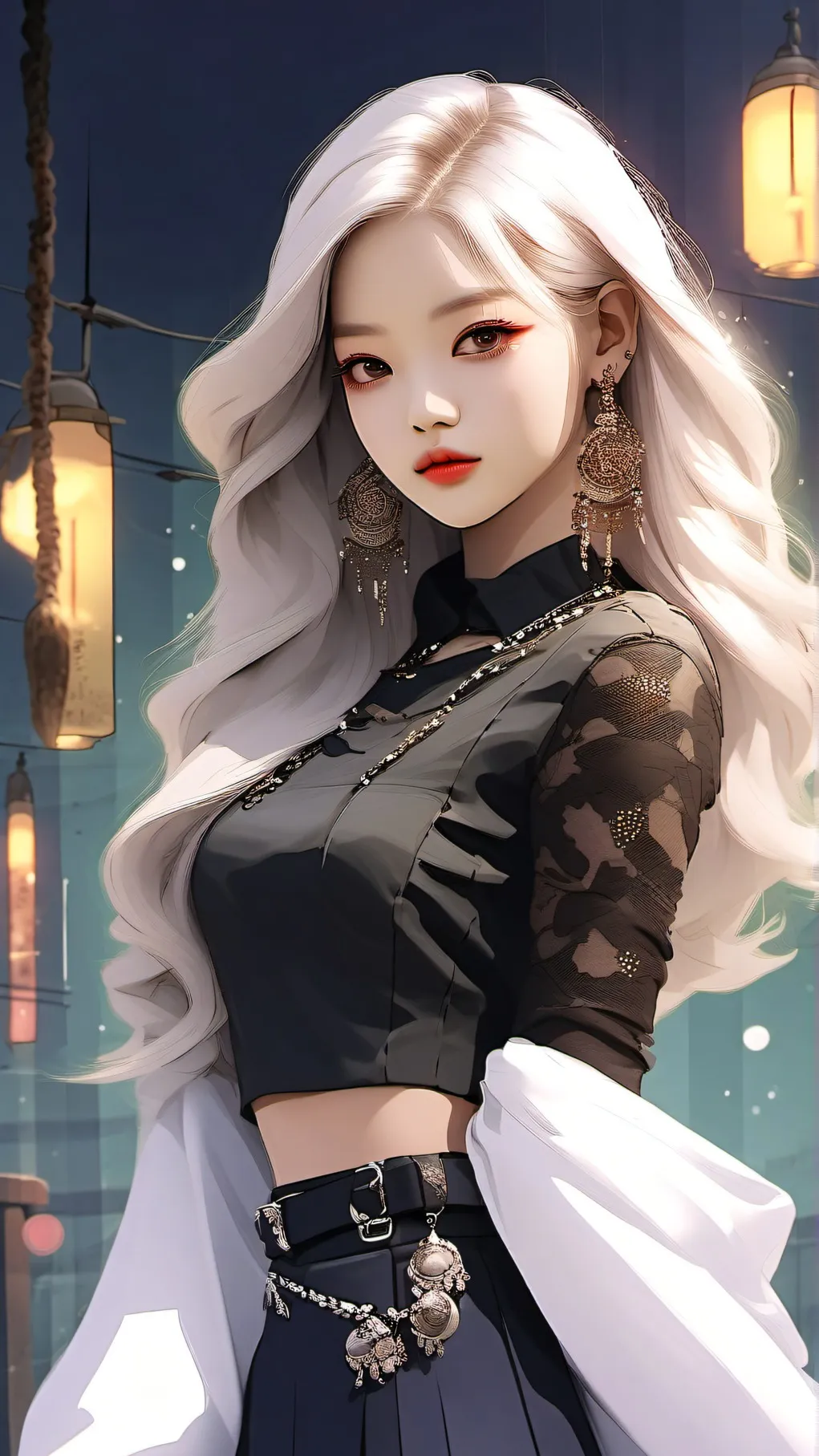 ai character: Jennie blackpink  background