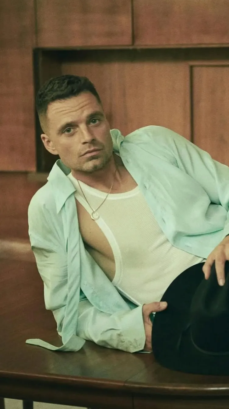 ai character: Sebastian Stan background