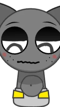 ai character: Pregnant baby gray background