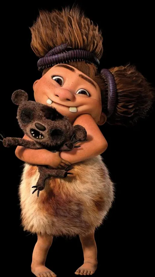 ai character: Sandy from croods background