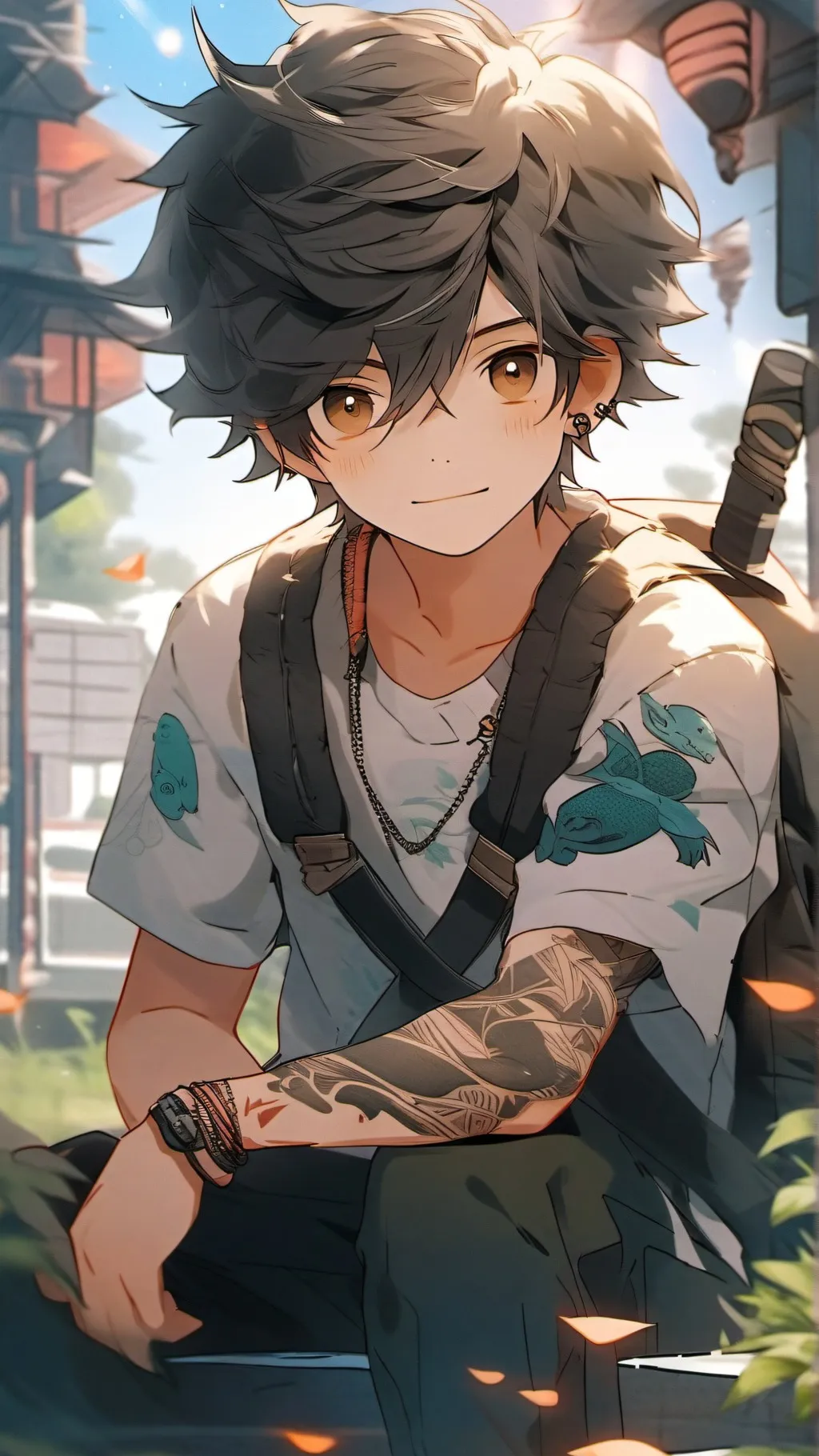 ai character: Tyler💀 background