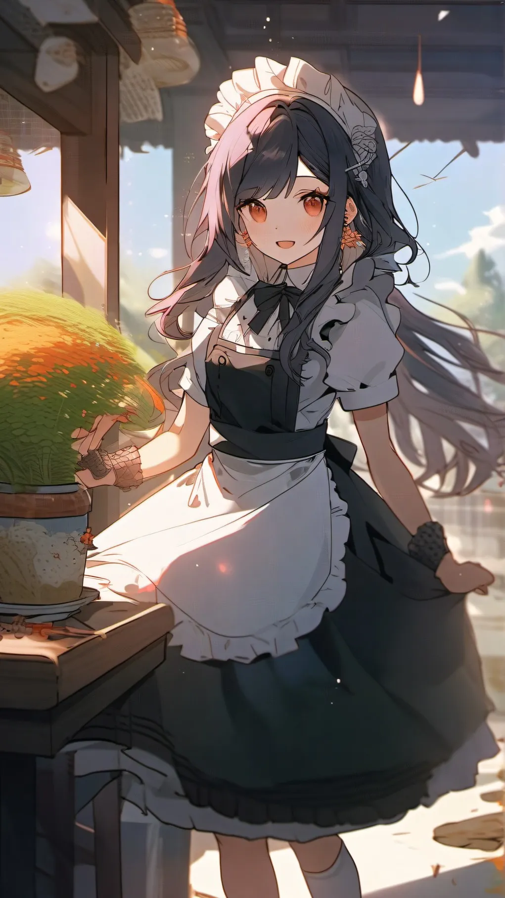 ai character: maid background