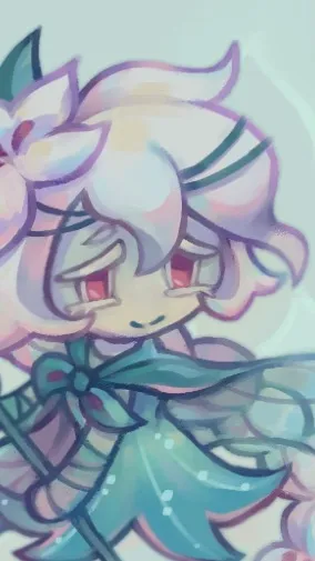 ai character: WHITE LILY COOKIE⭐ background