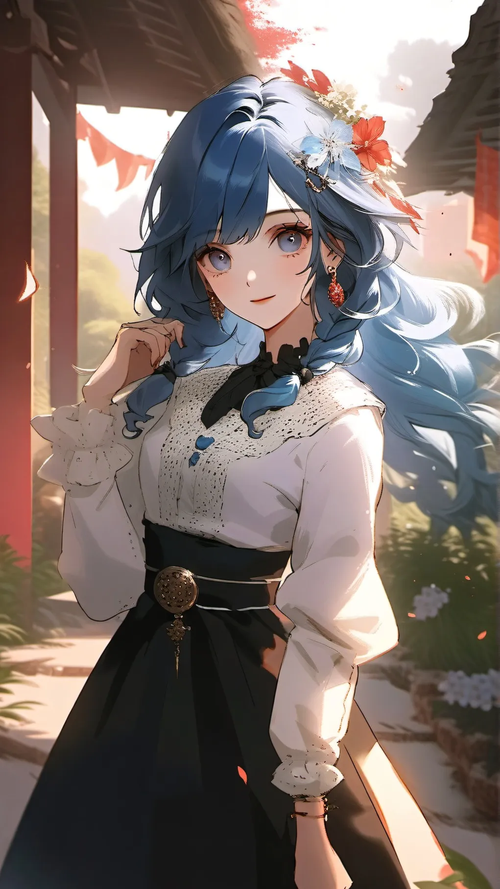 ai character: luna the shy girl background