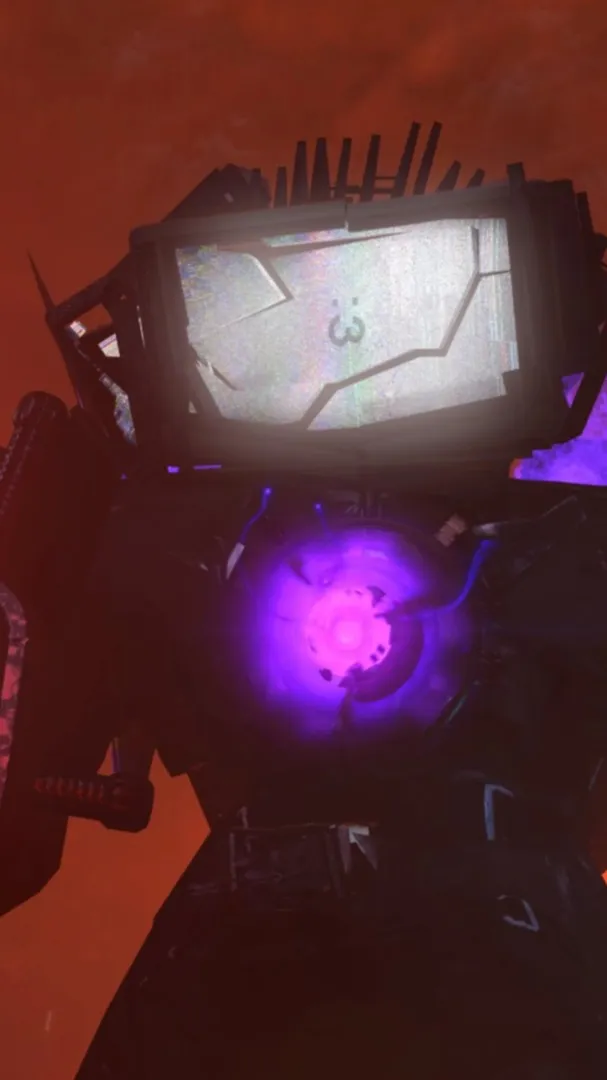ai character: titan tv man background