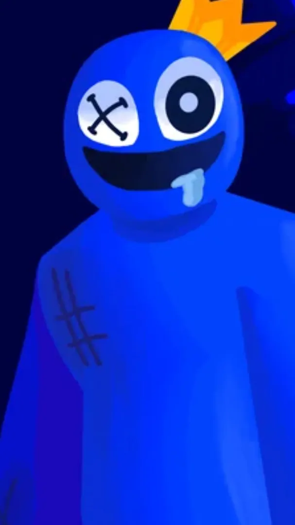 ai character: blue background