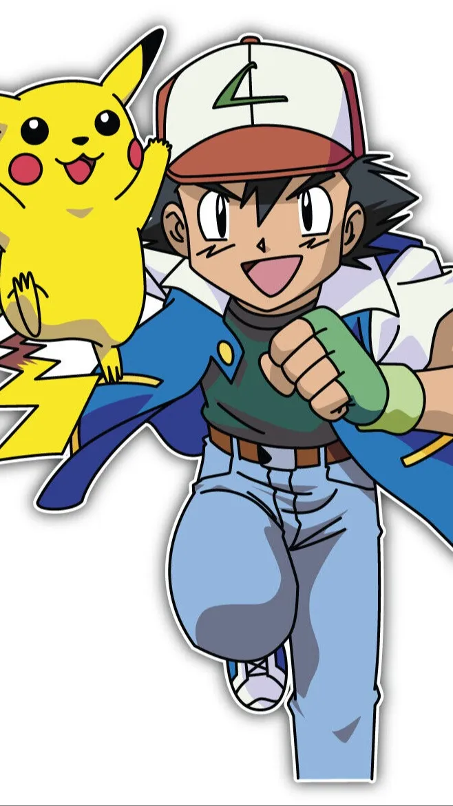 ai character: Ash ketchum background