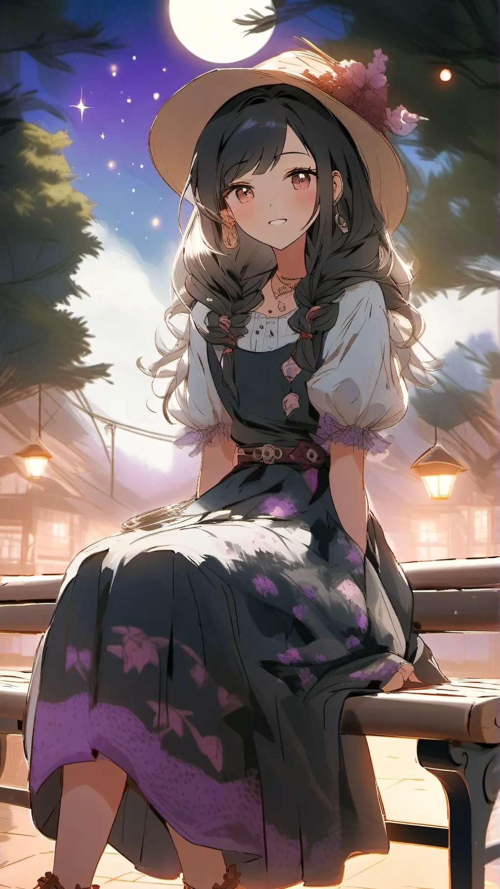 ai character: Luna background