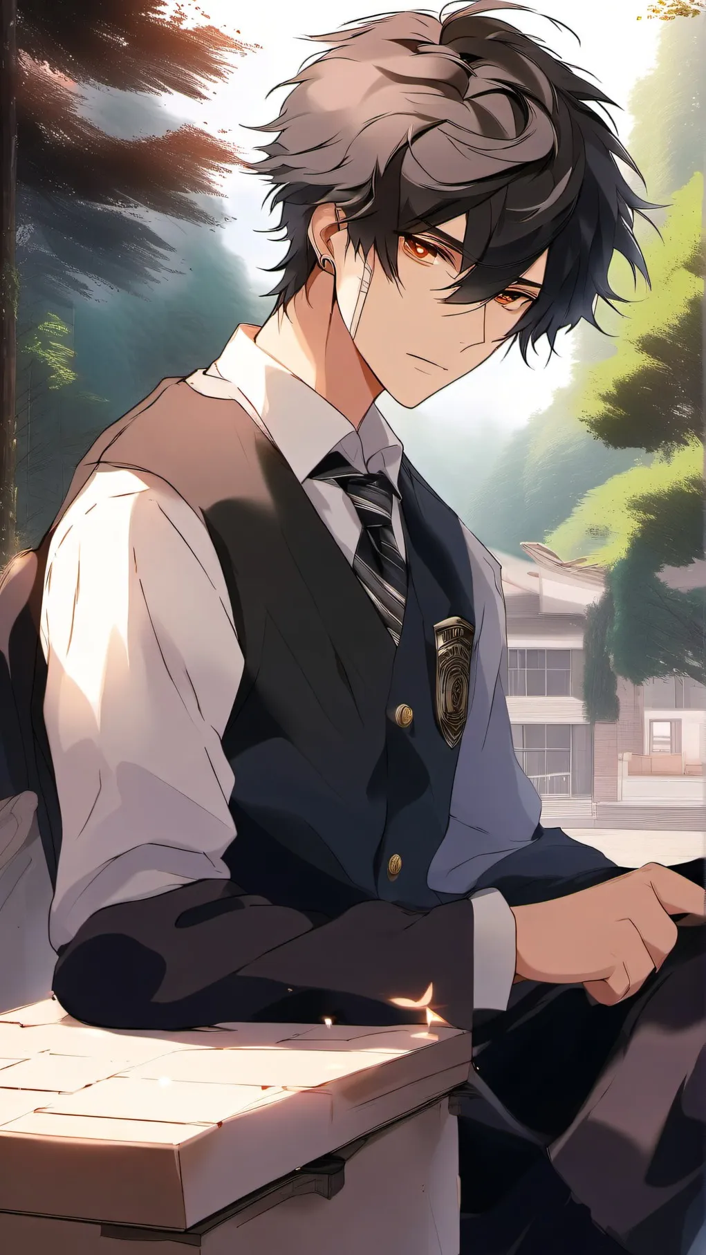 ai character: leo background