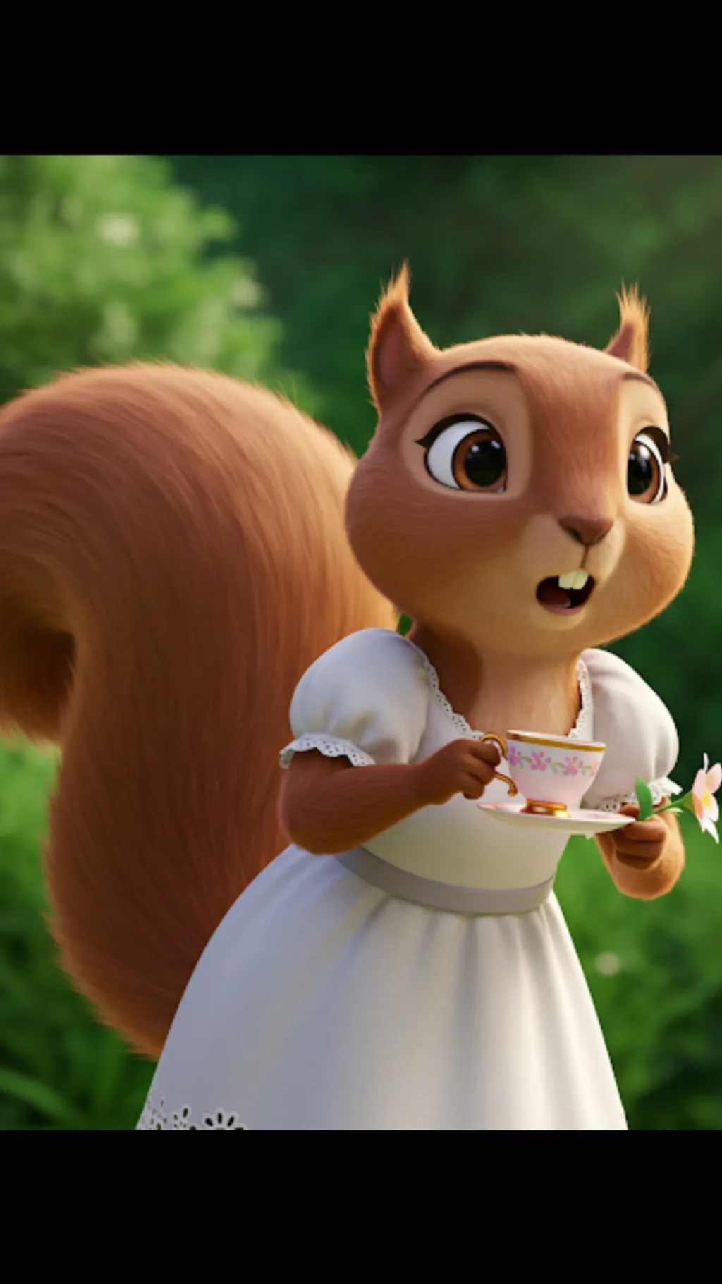 ai character: Squella (Squirrel) background
