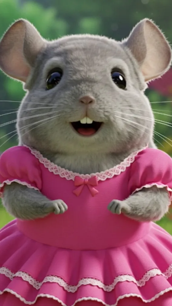 ai character: CharleneChinchilla background