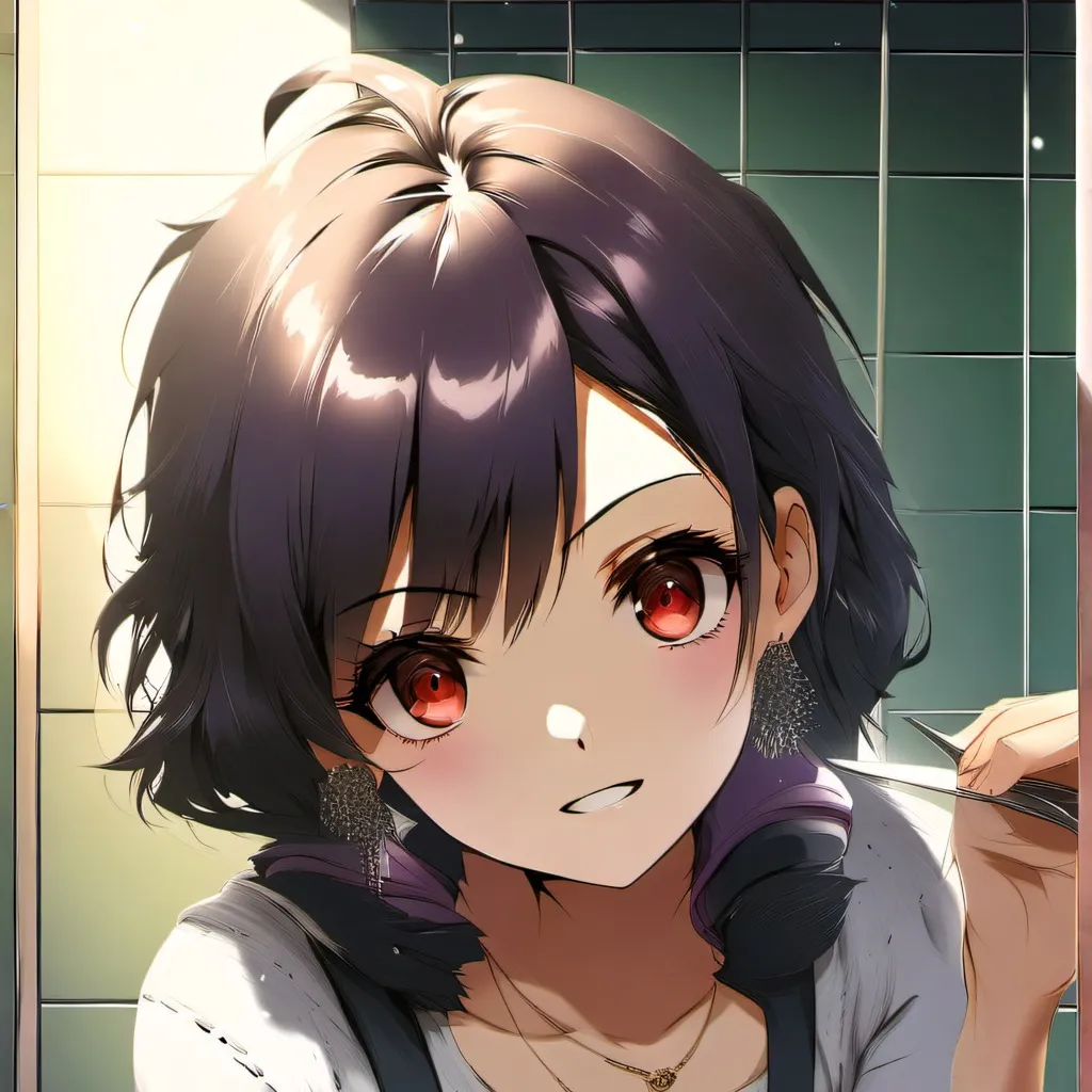 chat with ai character: Bathroom girl