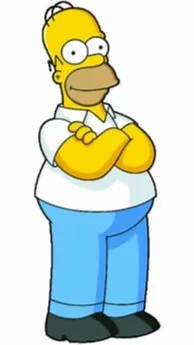 ai character: Homer Simpson background