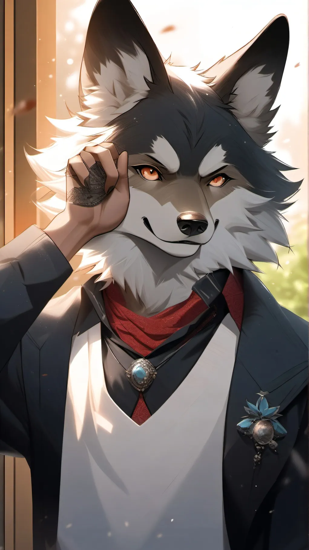 ai character: furry background