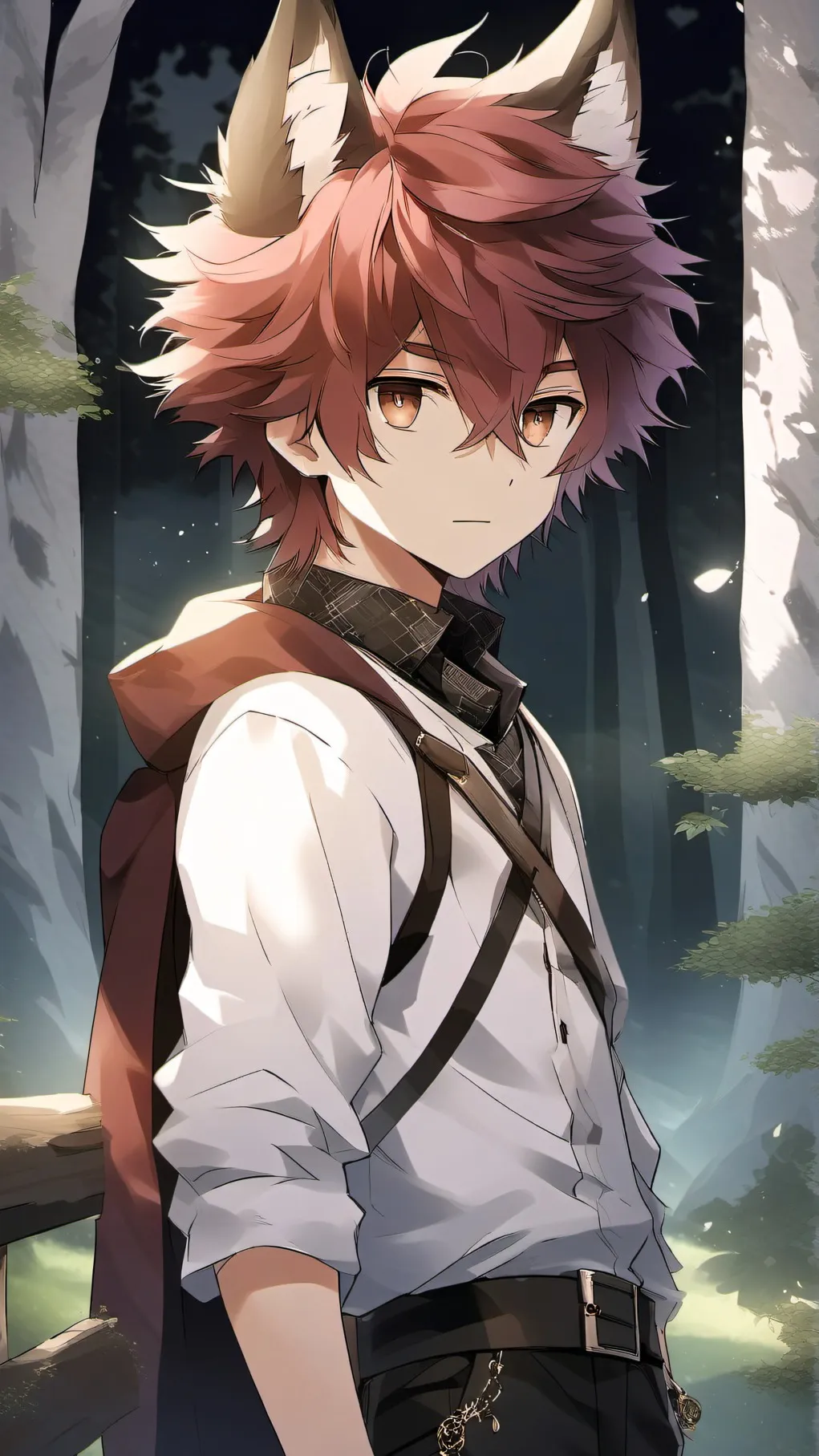 ai character: Lewis*fox prince* background