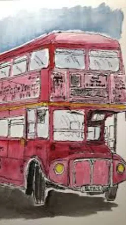 ai character: SCHOOL BUS TRIP background