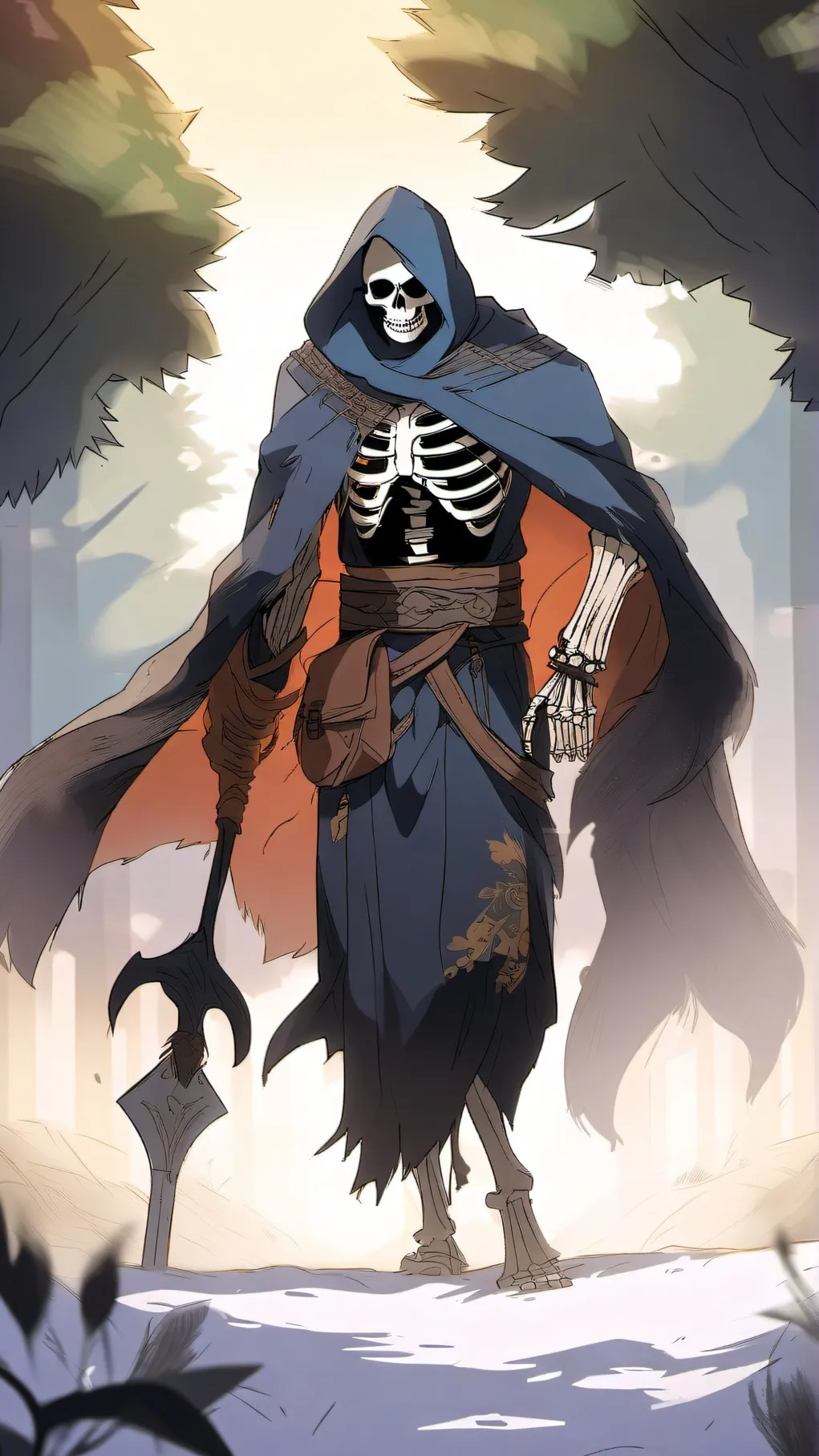 ai character: Sans background